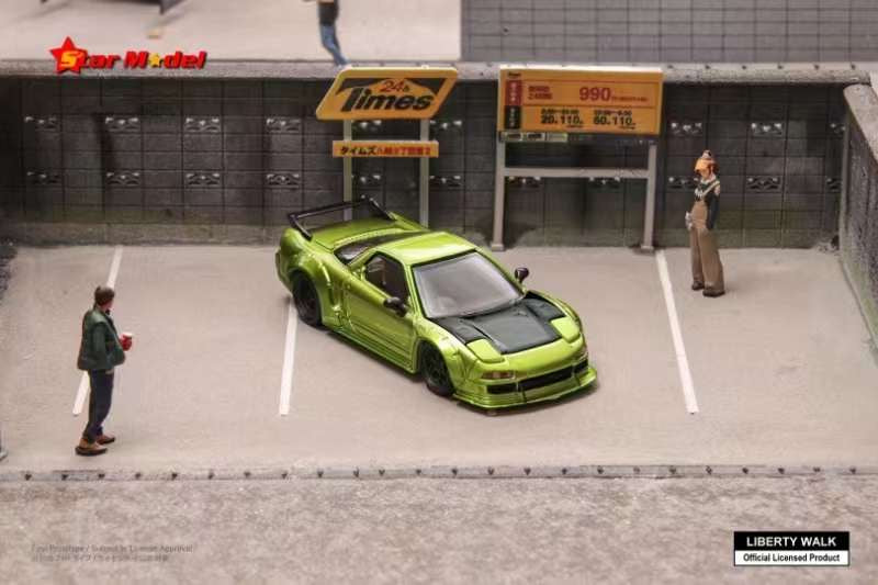 YM MODEL １／64 NSX LB.WOAKS 1/64 YM Model Honda NSX Liberty walk LB Performance Fighter