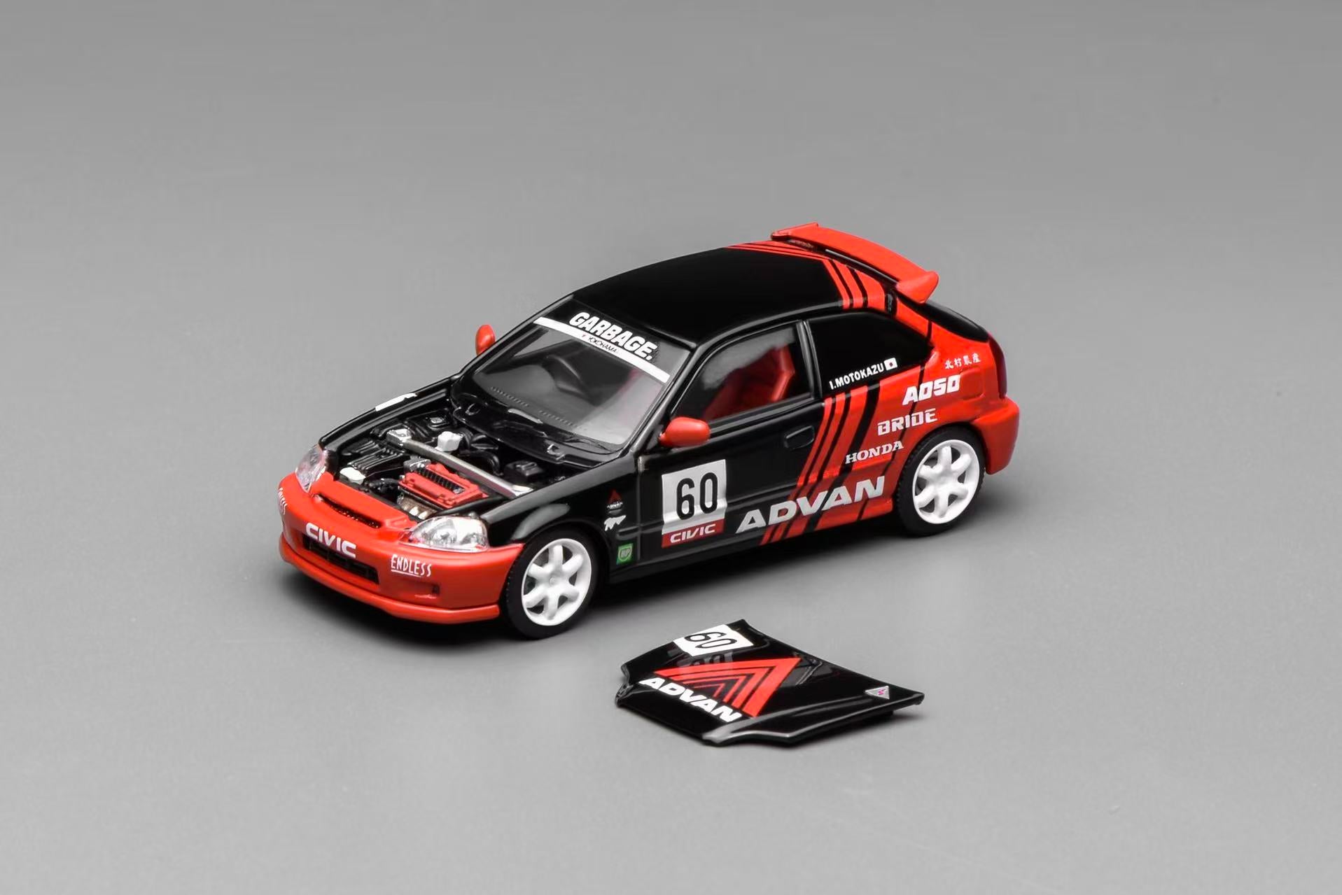 1/64 ターマック CIVIC TYPE R EK9 Amazon.com: 1/64 Honda Civic TYPE R (EK9) with 1997 Custom