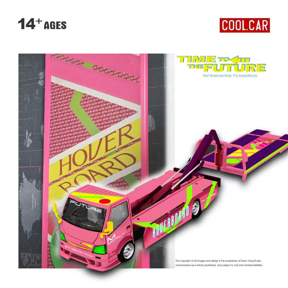 Preorder] Cool Car 1:64 Hino H300 Flatbed Trailer - Time To The