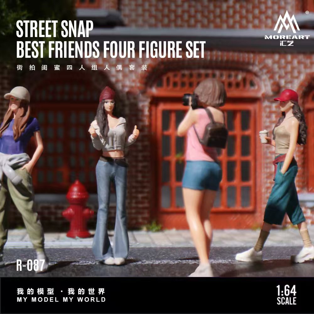 Preorder] MoreArt 1:64 STREET SNAP BEST FRIENDS FOUR FIGURE SET