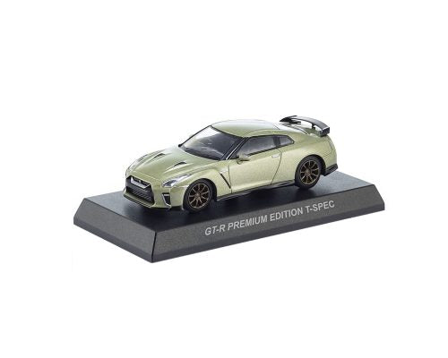 Kyosho 1:64 Mini Car & Book Nissan GT-R T-Spec Millenium Limited Edition – Jade Green