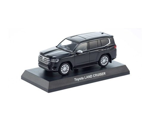 Kyosho 1:64 Mini Car & Book Toyota Land Cruiser Limited Edition – Black