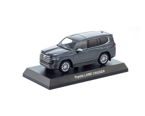 Kyosho 1:64 Mini Car & Book Toyota Land Cruiser Limited Edition – Grey