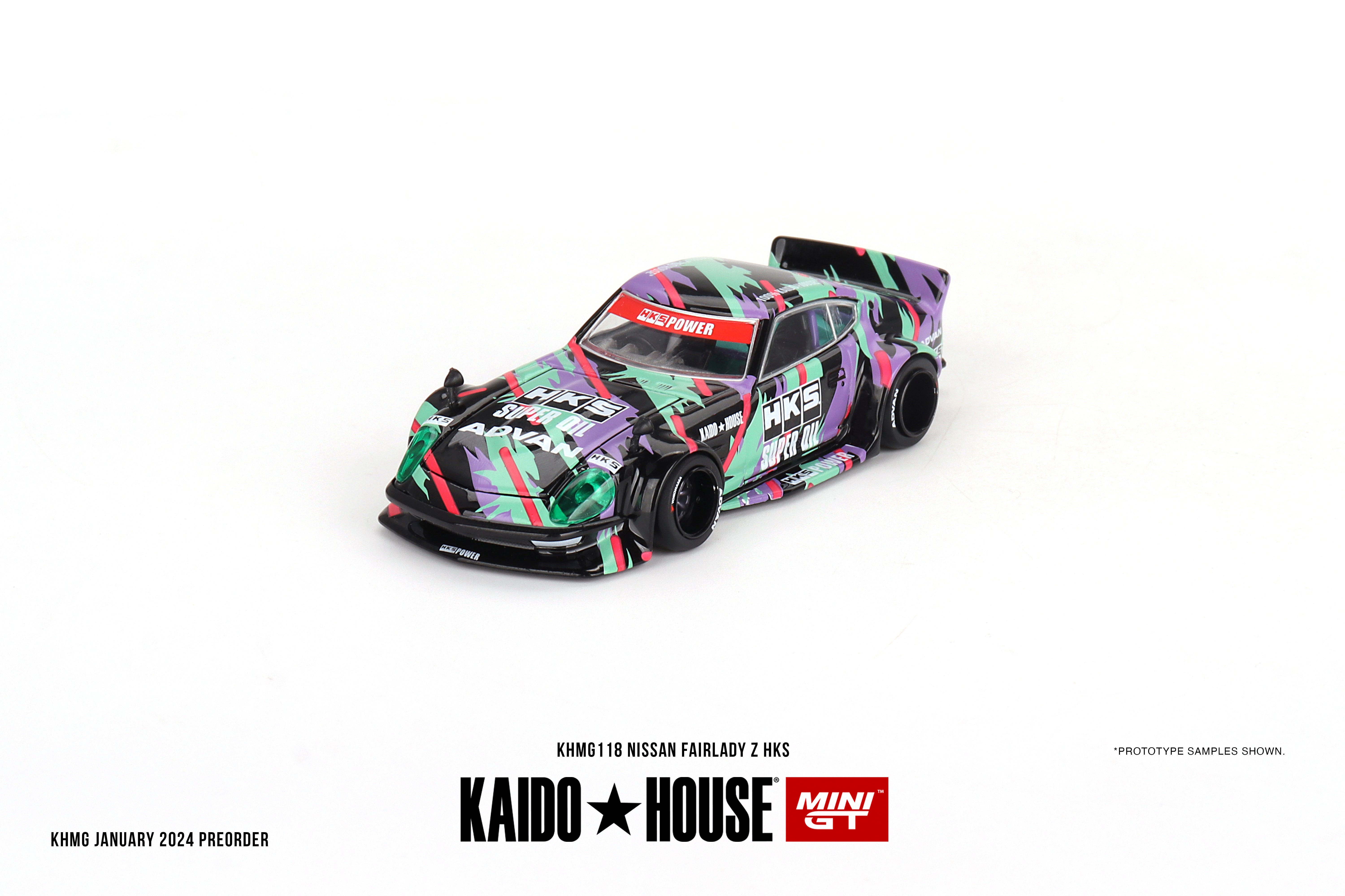 Kaido House + Mini GT 1:64 Nissan Fairlady Z HKS KHMG118 – Horizon 