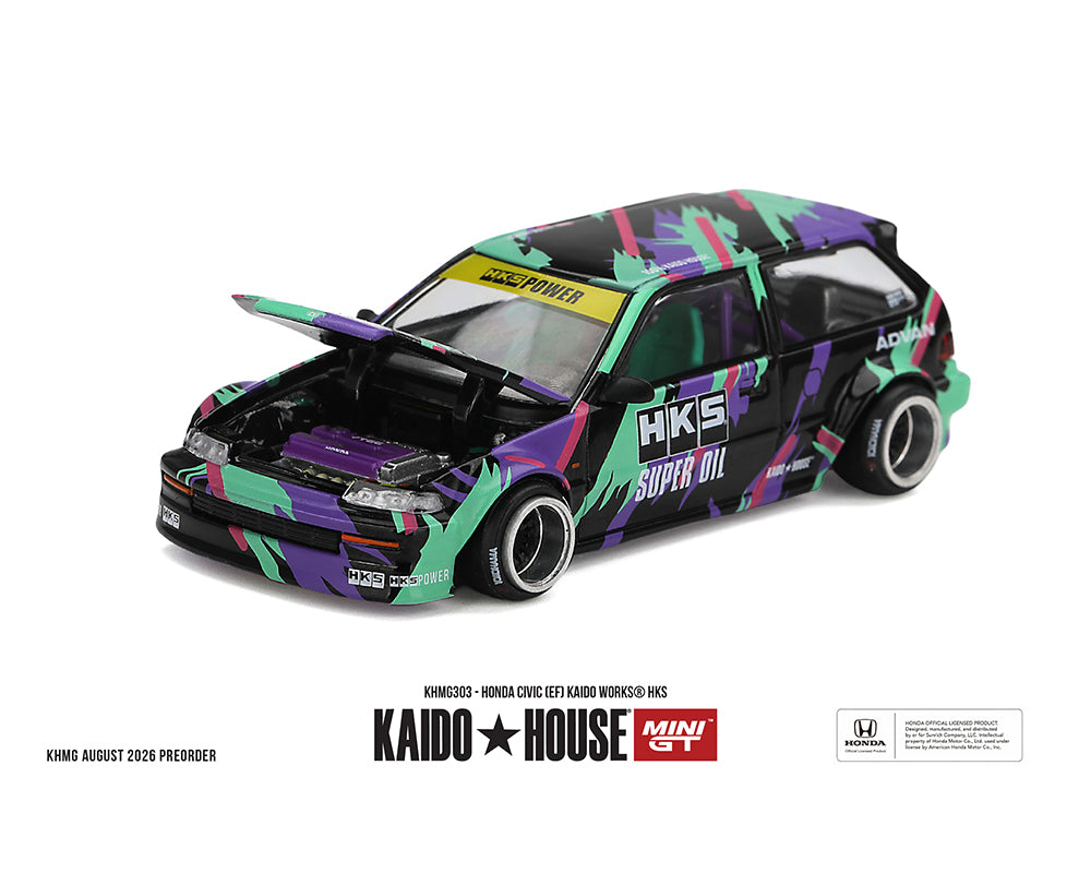 Preorder] Kaido House x Mini GT 1:64 Honda Civic (EF) Kaido Works