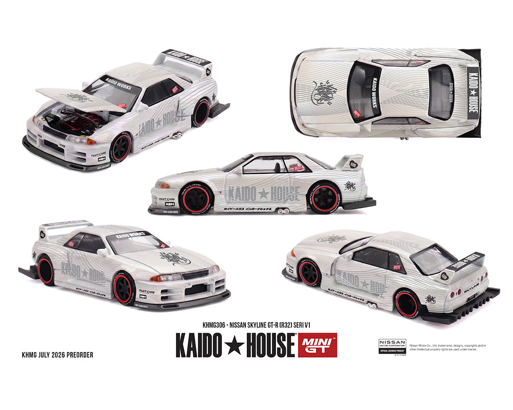 Preorder] Kaido House x Mini GT 1:64 Nissan Skyline GT-R (R32