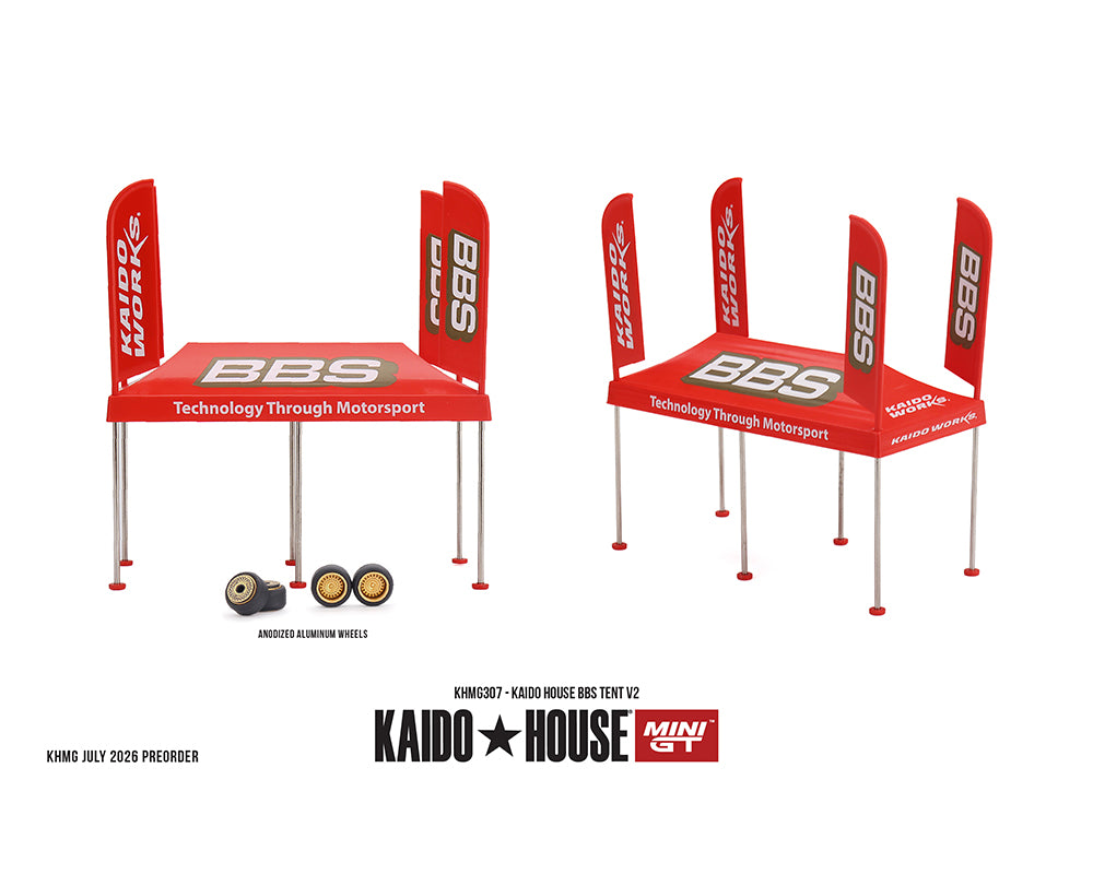 Preorder] Kaido House x Mini GT 1:64 BBS Tent V2 Set KHMG307
