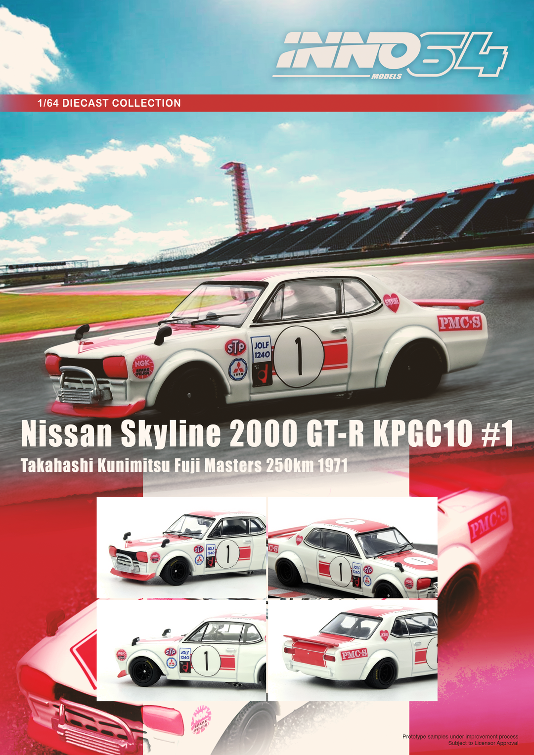 Inno64 1:64 NISSAN SKYLINE 2000 GT-R KPGC10 #1 IN64-KPGC10-FM1971