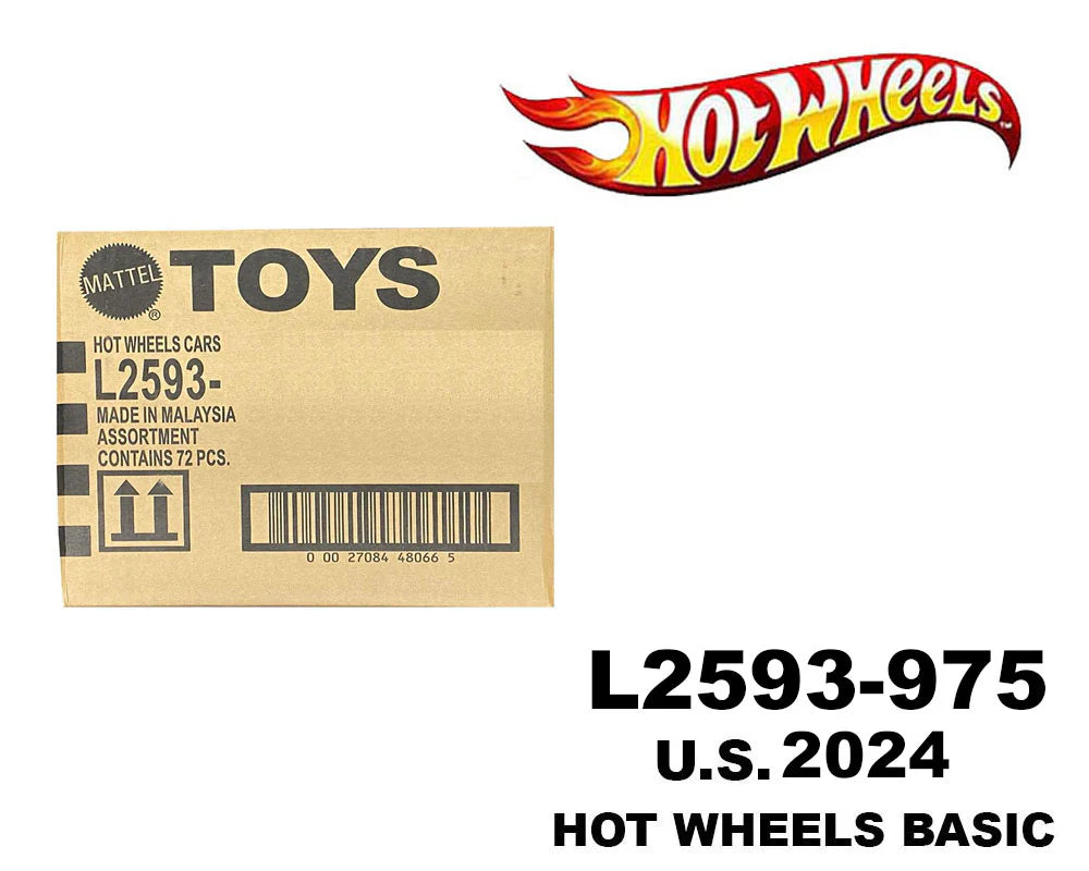 Hot Wheels 1:64 Basic Car Assortment D – 2024 Factory Sealed Case