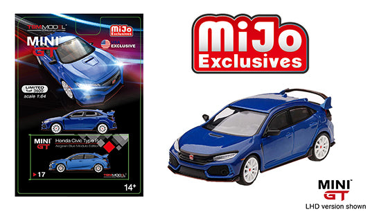 Mini GT 1:64 Honda Civic Type-R (FK8) Modulo (LHD) (Aegean Blue