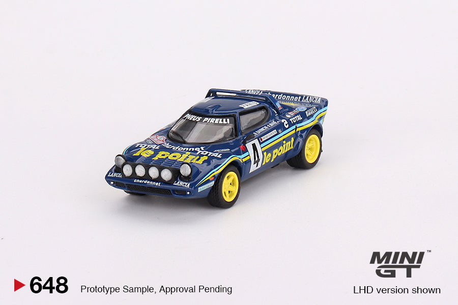 Mini GT 1:64 Lancia Stratos HF 1981 Rally MonteCarlo #4 MGT00648