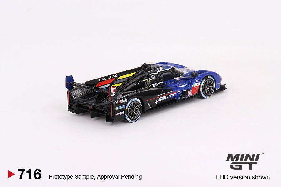 Mini GT 1:64 Cadillac V-Series.R #2 Cadillac Racing 2023 Le Mans 24 Hrs 3rd Place MGT00716 Rear