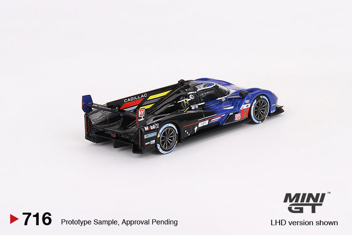 Mini GT 1:64 Cadillac V-Series.R #2 Cadillac Racing 2023 Le Mans 24 Hrs 3rd Place MGT00716 Rear