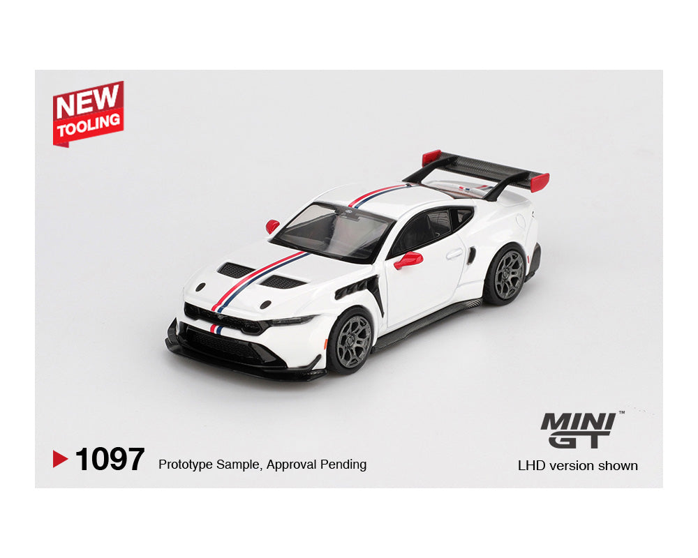 Preorder] Mini GT 1:64 Ford Mustang GTD Spirit of America – White