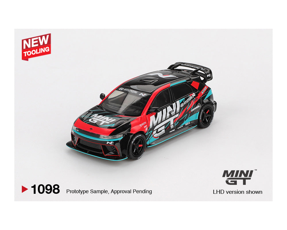  Mini GT 1:64 Hyundai Ioniq 5N MINI GT RS-01T 2025 Tokyo Auto Salon - Black MGT01098
