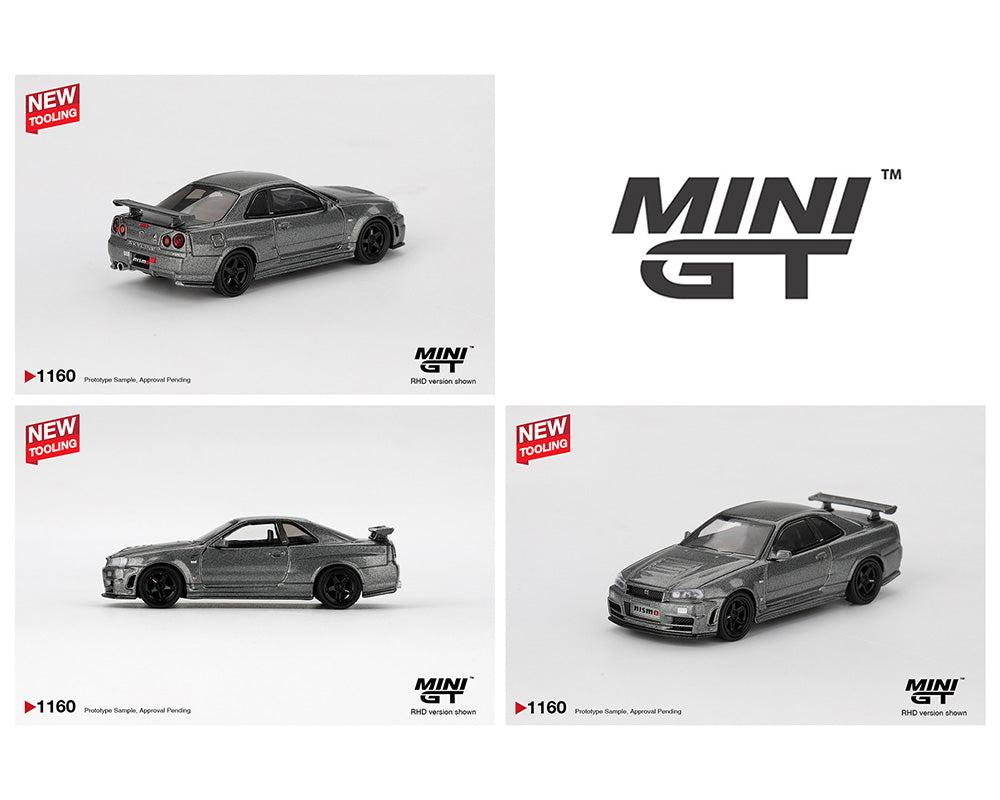 Preorder] Mini GT 1:64 Nissan Skyline GT-R Dark Metal Gray (NISMO
