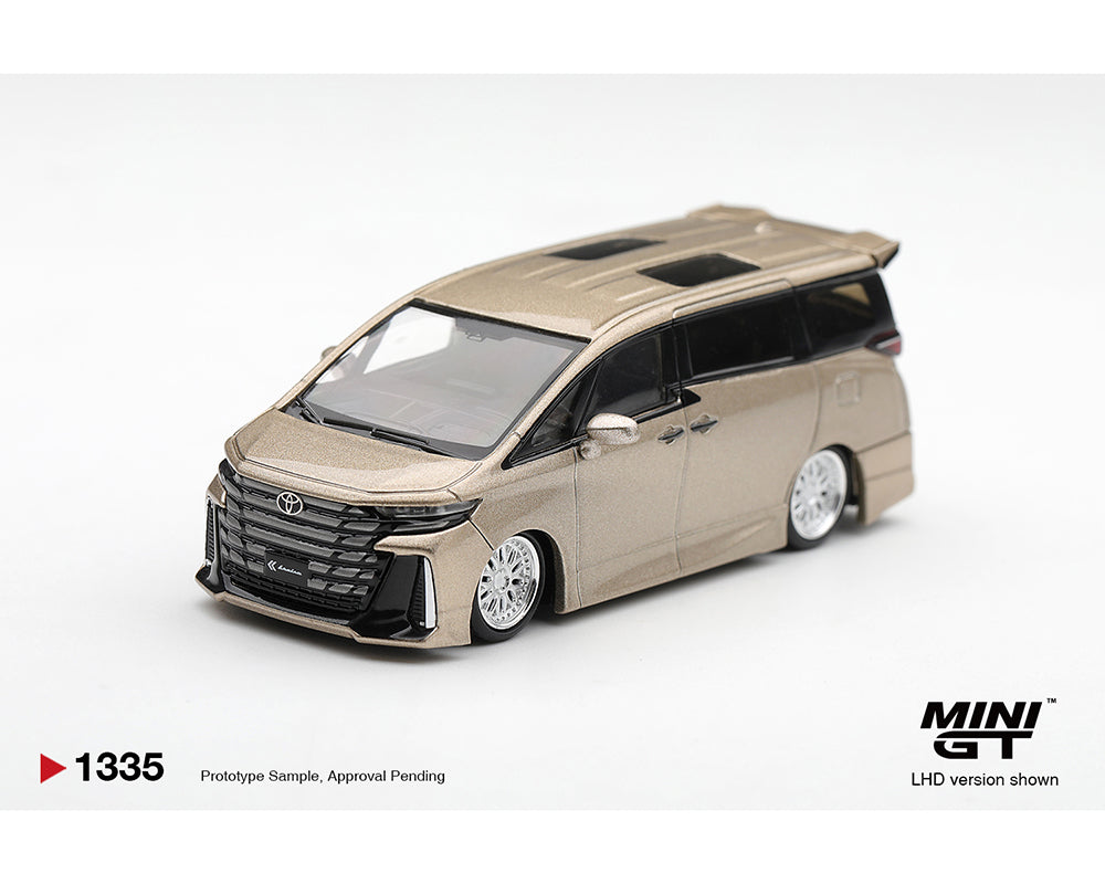 Toyota VELLFIRE ミニカー　カスタム Preorder] Mini GT 1:64 Toyota Vellfire 40 KUHL – Gold Metallic
