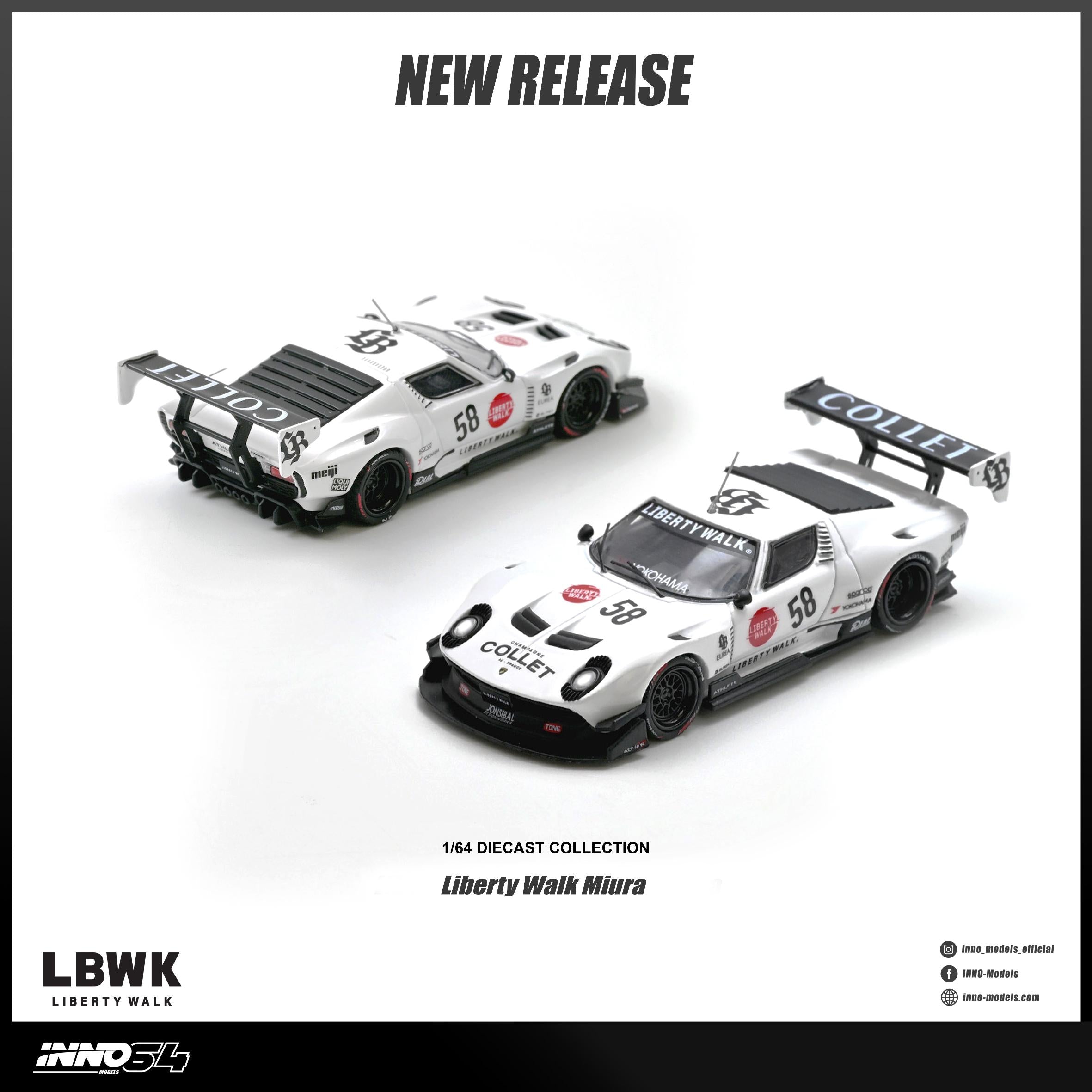 Preorder] Inno64 1:64 LB-Silhouette WORKS Miura GT IN64-LBMIURA-01