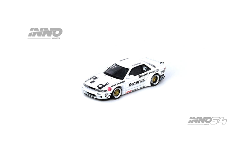 Inno64 1:64 Nissan Silvia S13 (V2) PANDEM / ROCKET BUNNY White