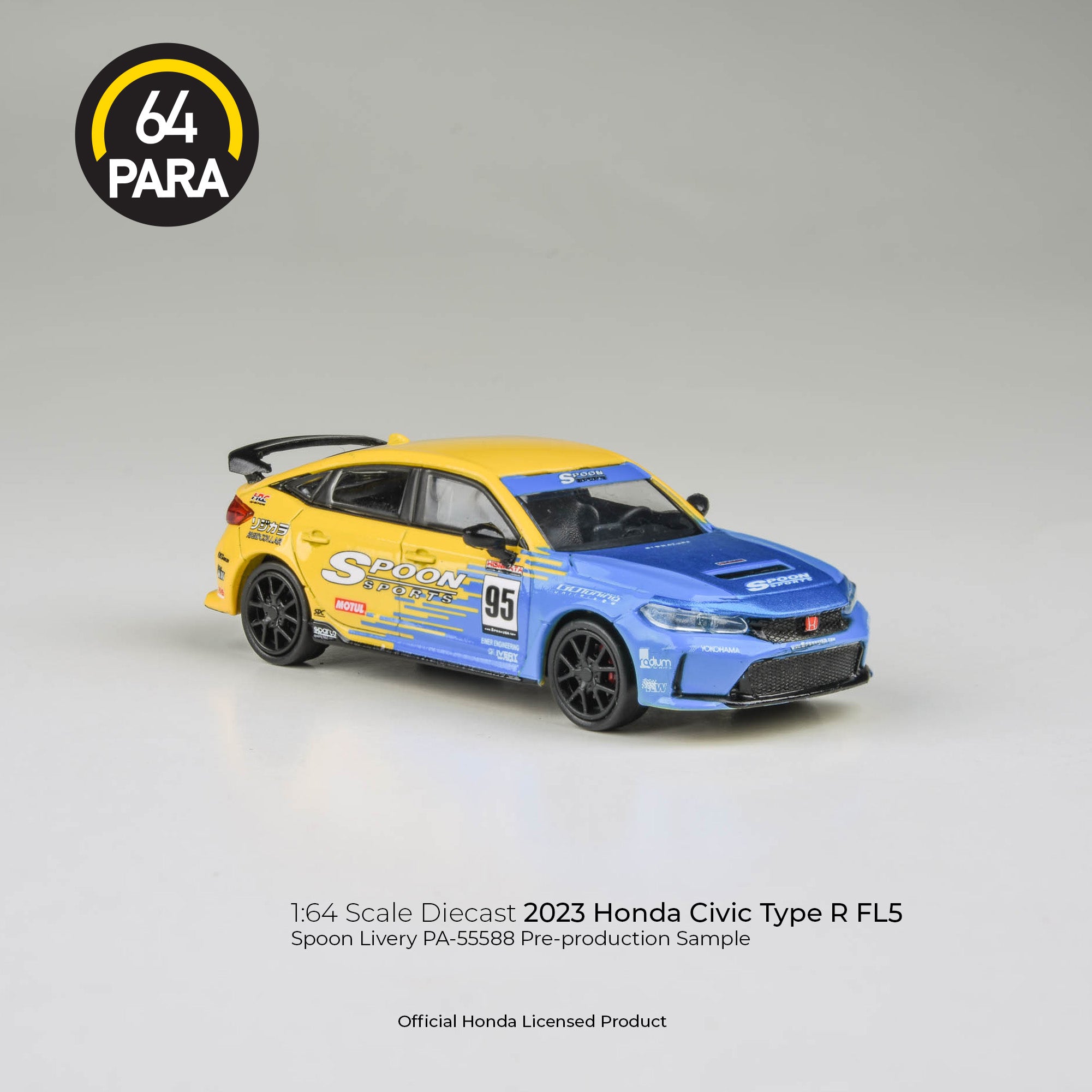 1/64 Spoon シビックFL5 Paragon 2023 Honda Civic Type R FL5 #95 