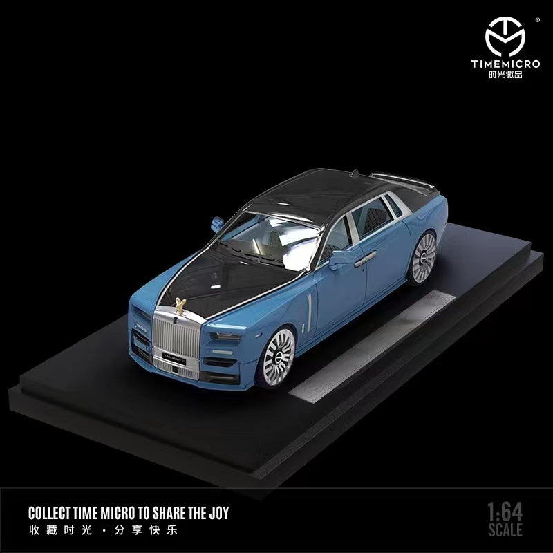 TimeMicro 1:64 Rolls Royce Phantom Eighth Generation Blue