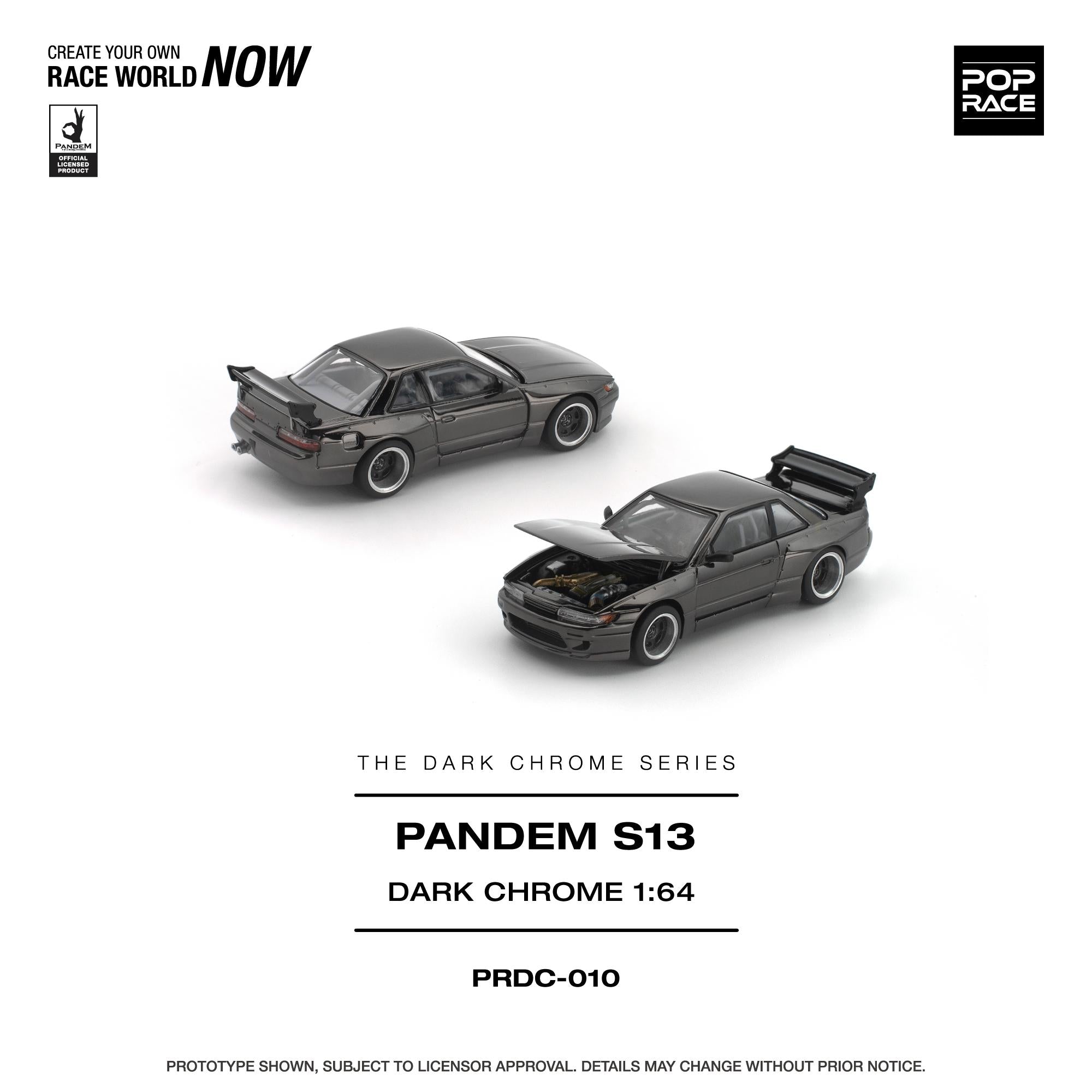 Preorder] POPRACE 1:64 Pandem S13 Dark Chrome PRDC010 – Horizon