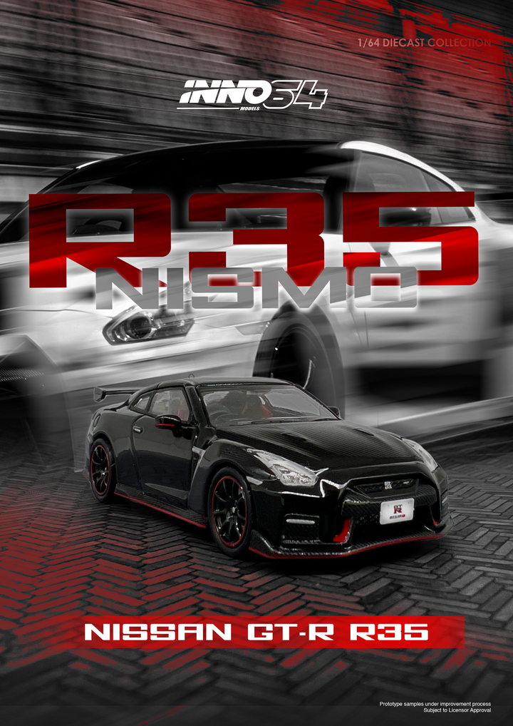 Inno64 1:64 NISSAN GT-R (R35) NISMO Black IN64-R35N-BLA