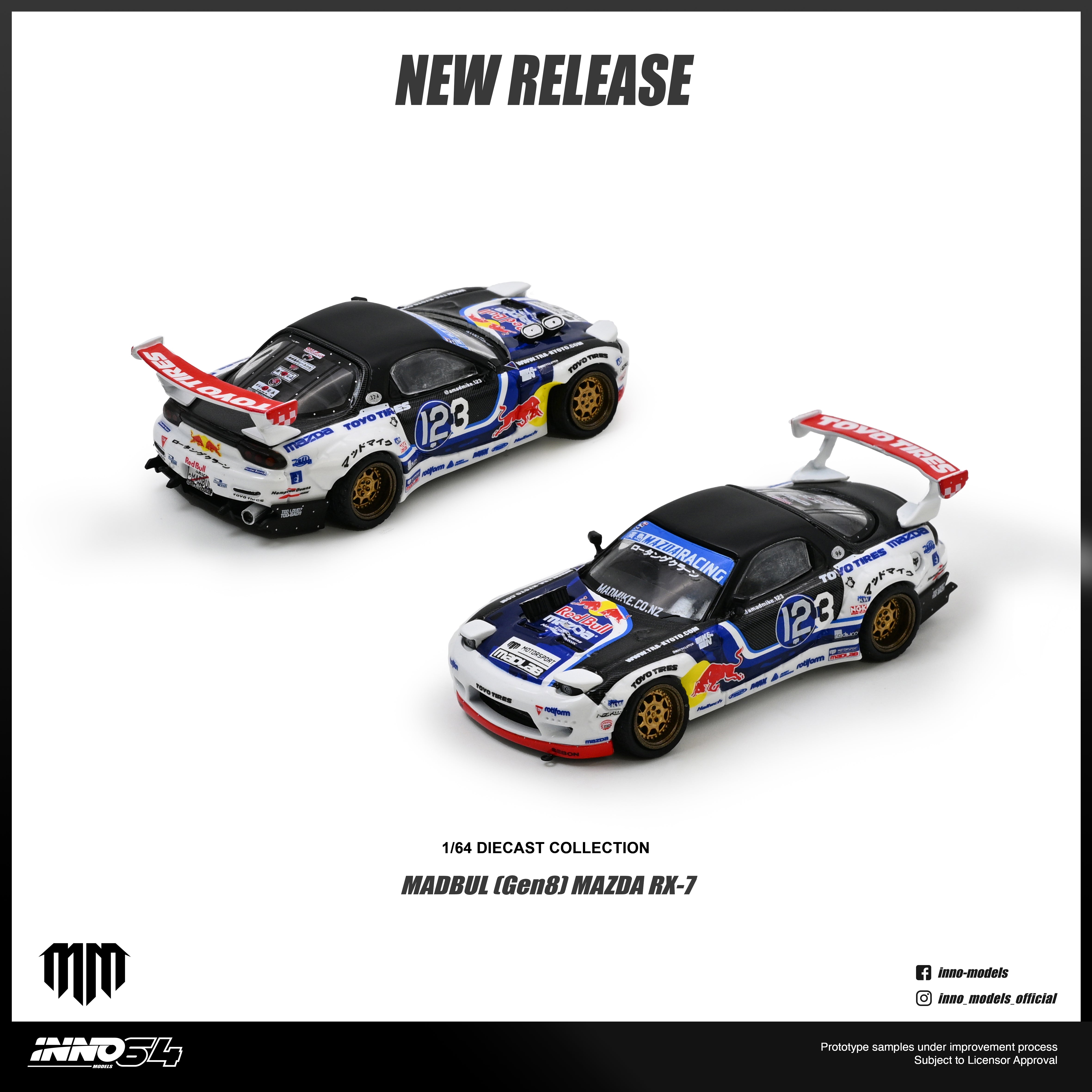 Preorder] Inno64 1:64 MAZDA RX-7 MAD MIKE 