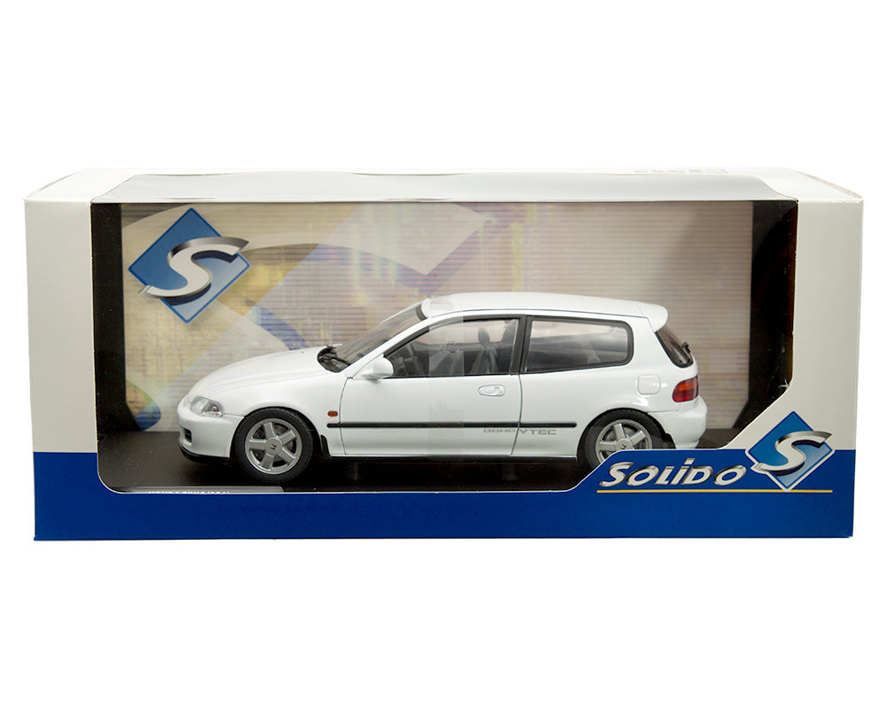 Solido 1:18 1991 Honda Civic (EG6) - White S1810401 – Horizon Diecast