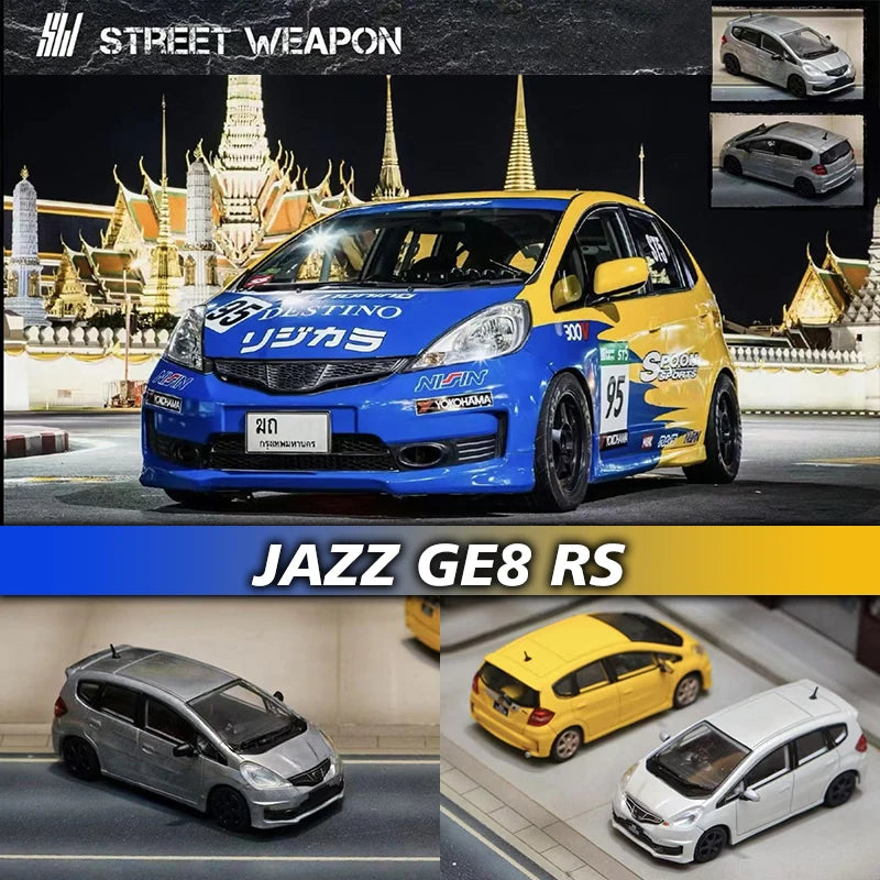 Street Weapon 1:64 HONDA JAZZ GE8 RS second-generation Fit (3 Versions)