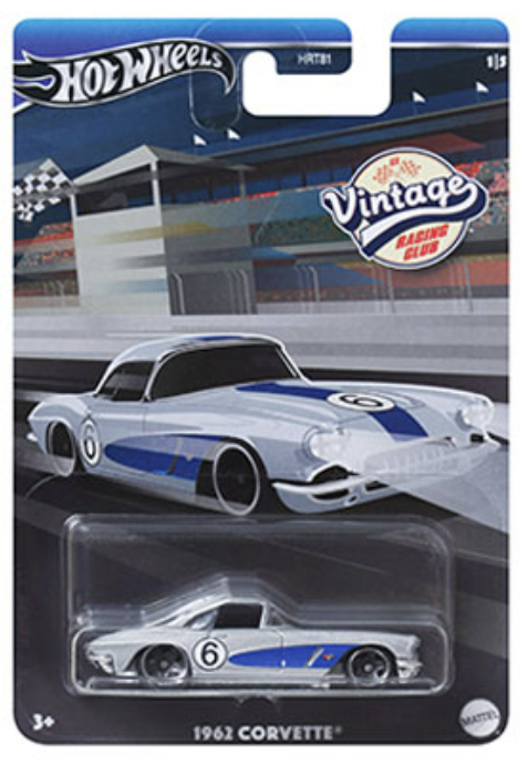 Hot Wheels 1:64 Vintage Grand Prix B Assortment 2024 - VINTAGE ’62 CORVETTE
