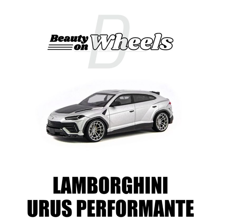 D MODEL BEAUTY ON WHEELS 1:64 Lamborghini URUS Performance Silver DBW051A