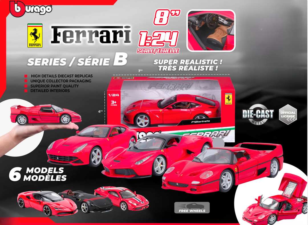 Maisto 1:24 FERRARI -Race & Play Drivr Serie B FERC7178