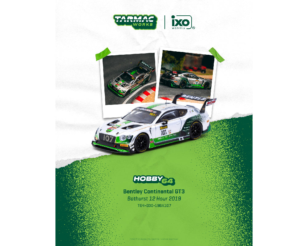 Preorder] Tarmac Works 1:64 Bentley Continental GT3 Bathurst 12