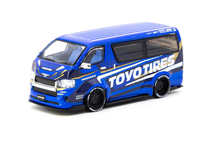 Tarmac Works 1:64 Toyota Hiace Widebody Toyo Tires T64-038-TOYO