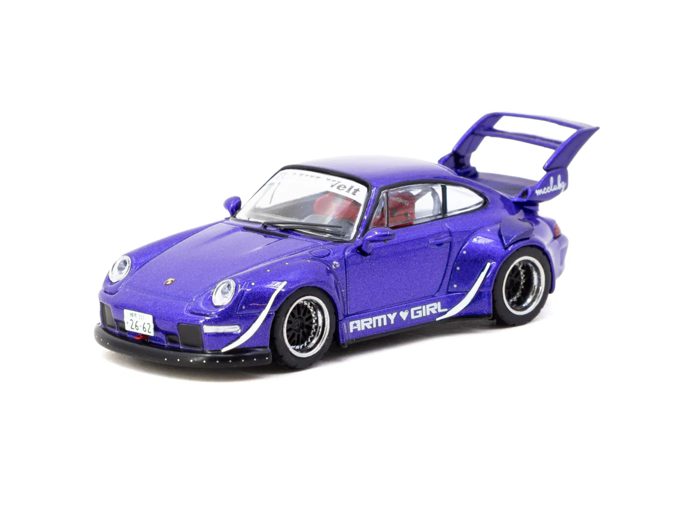 Tarmac Works RWB 993 ARMY GIRL ミニカー Tarmac Works 1:64 Porsche RWB 993 ARMY GIRL - Officially licensed