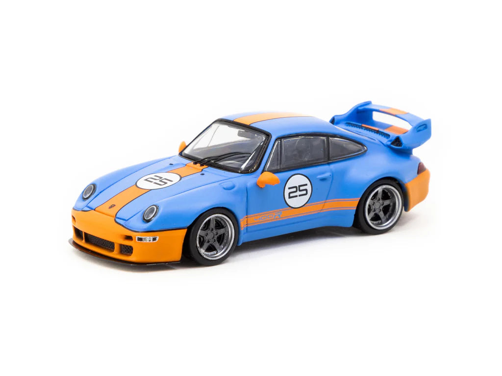 Tarmac Works HOBBY64 1 64 993 Remastered By Gunther Werks Blue Orange T64 TL054 BO