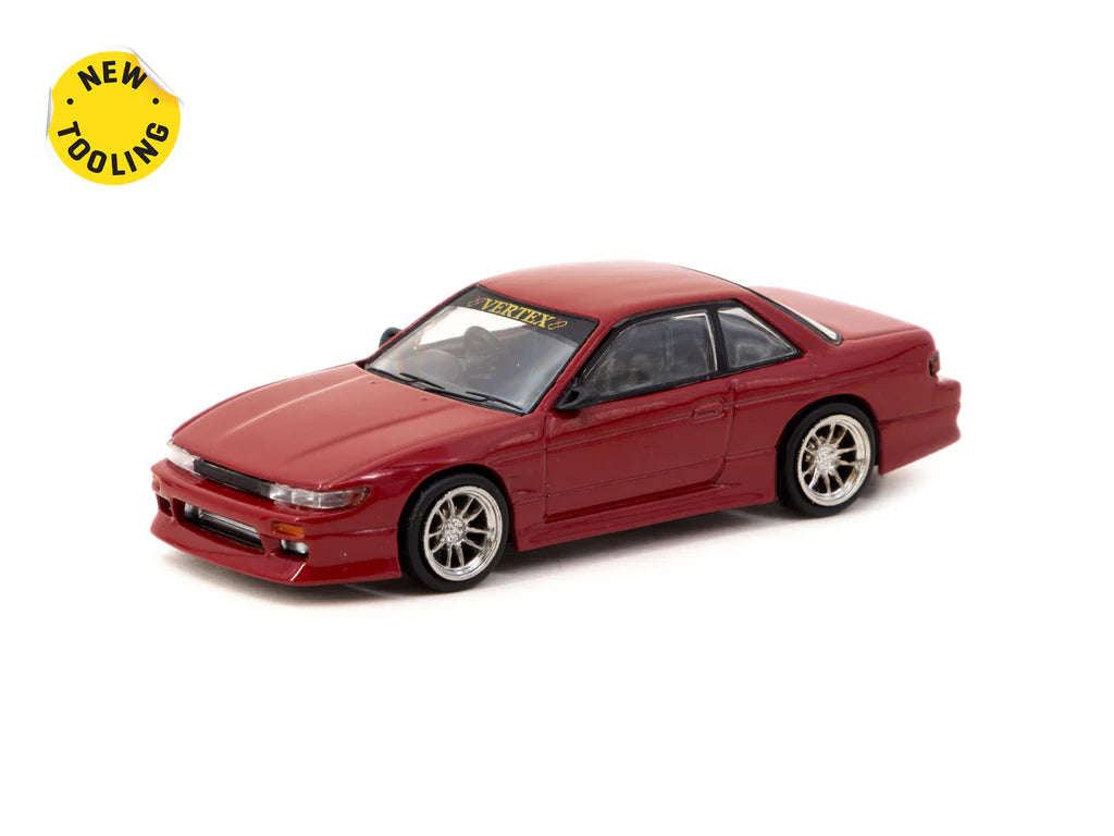 Tarmac Works 1:64 VERTEX Nissan Silvia S13 Red Metallic T64G
