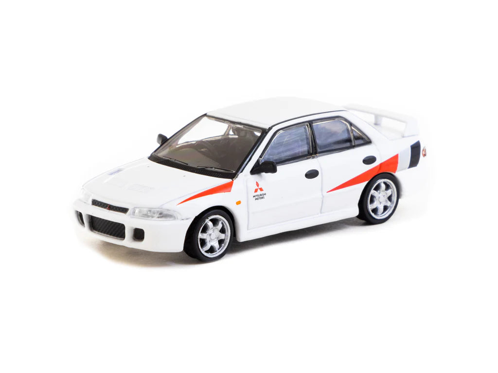 Tarmac Works 1:64 Mitsubishi Lancer RS Evolution White T64G-048-RS