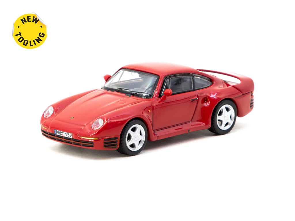 PORSCHE MUSEUM ポルシェミュージアム 荷台 ミニカー（レッド） Tarmac Works 1:64 Porsche 959 Red T64G-068-RE – Horizon Diecast