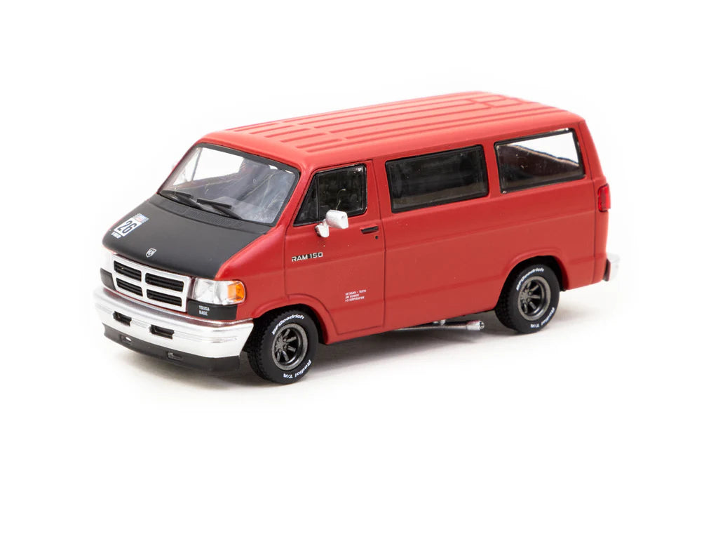 Preorder] Tarmac Works 1:64 Dodge Van Red T64G-TL032-RE