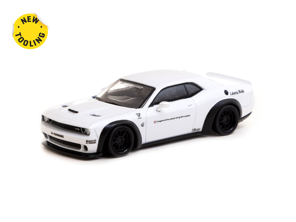 Tarmac Works 1:64 LB-WORKS Dodge Challenger SRT Hellcat White T64G