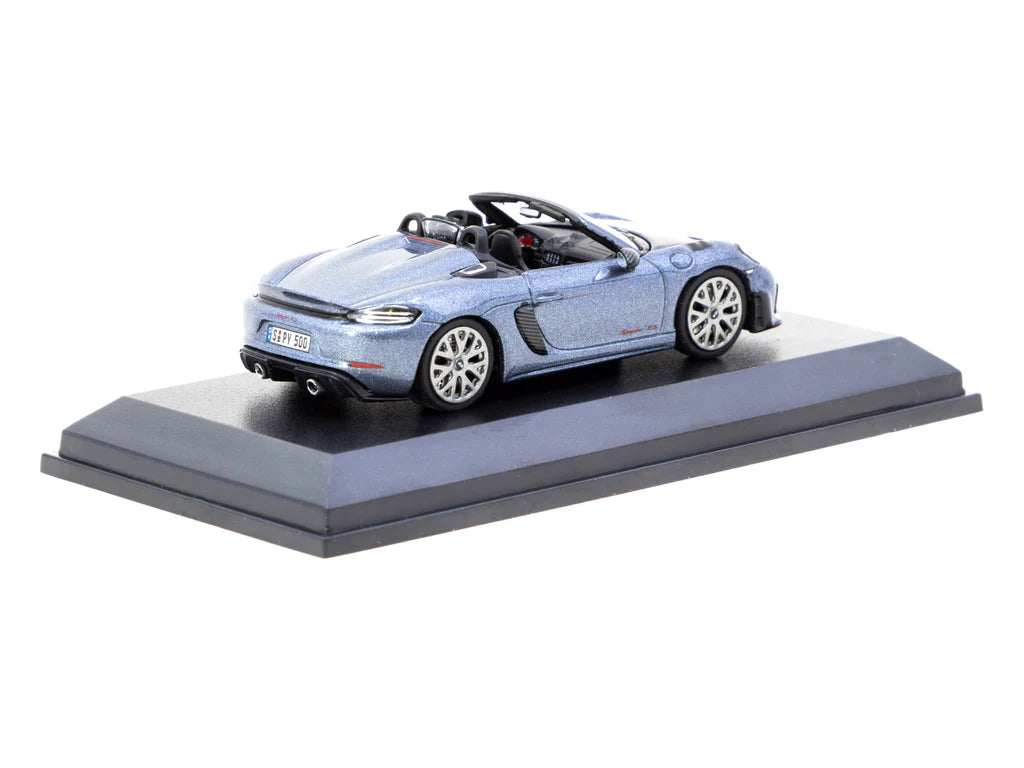 Minichamps X Tarmac Works 1:64 Porsche 718 Spyder RS Vanadium Grey Metallic - COLLAB64 T64MC-008-VG
