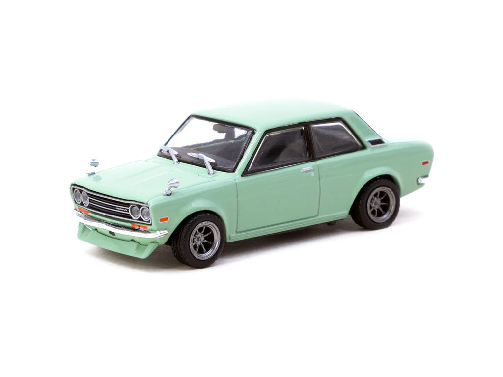 Tarmac Works 1:64 Datsun 510 Light Green T64R-052-GR – Horizon Diecast