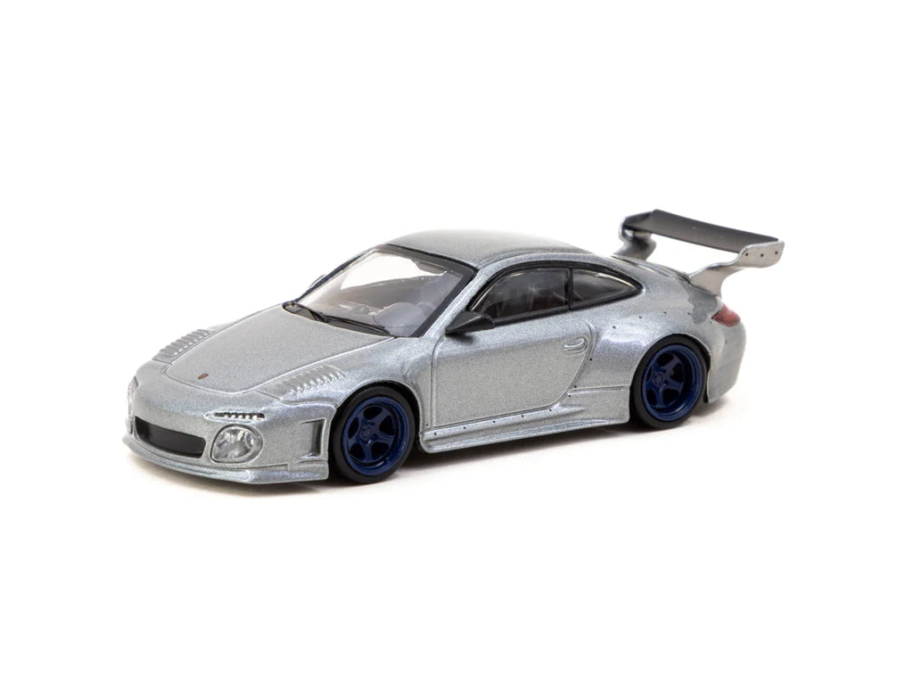 TARMAC WORKS 1/64 OLD&NEW 997 ポルシェ【未開封】 Tarmac Works 1/64 Old & New 997 Matte Black - HOBBY64