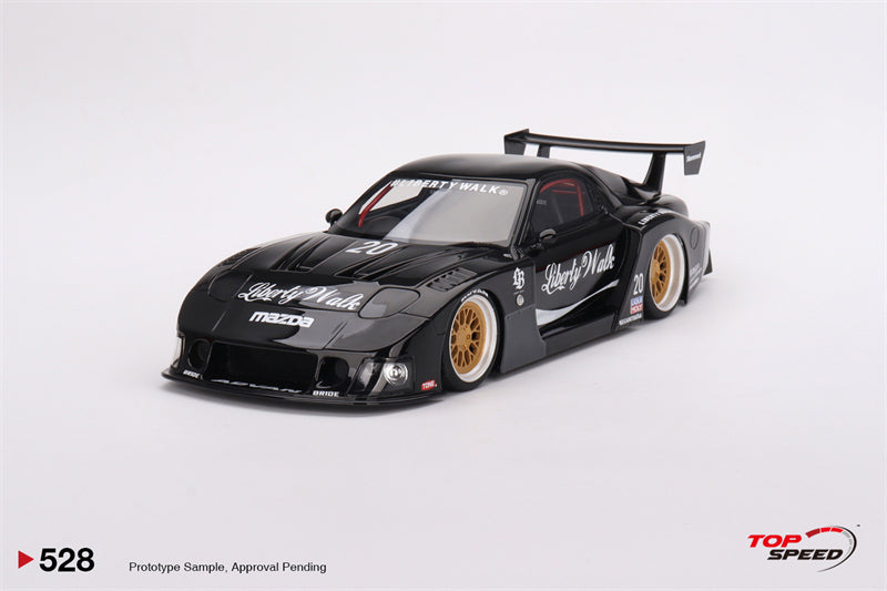 Topspeed 1:18 Mazda RX-7 LB-Super Silhouette Liberty Walk Black