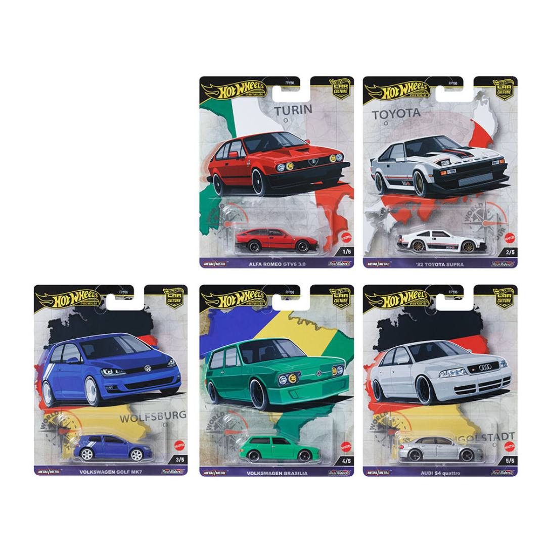 Hot Wheels Premium 1:64 car Culture 2024 A case ” World Tour “