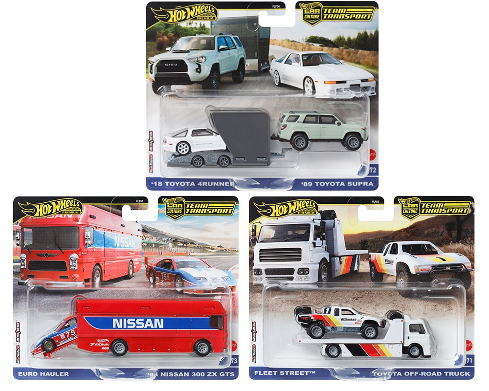 Hot Wheels 1:64 Team Transport 2024 D Case Assortment FLF56-957D