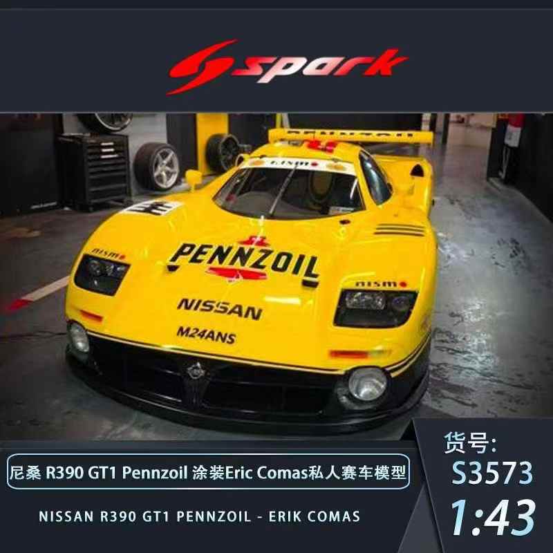 Preorder] Spark 1:43 Nissan R390 GT1 Pennzoil - Erik Comas S3573