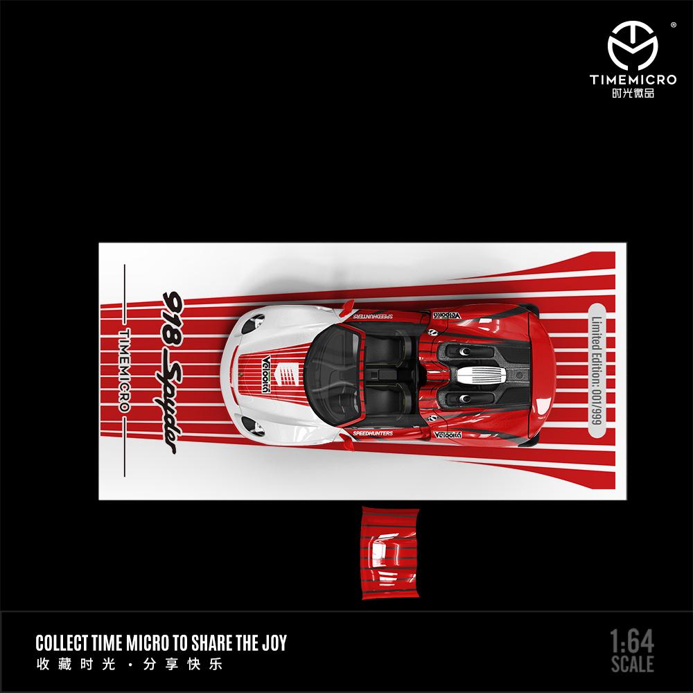 TimeMicro 1:64 Porsche 918 Red Le Mans Livery